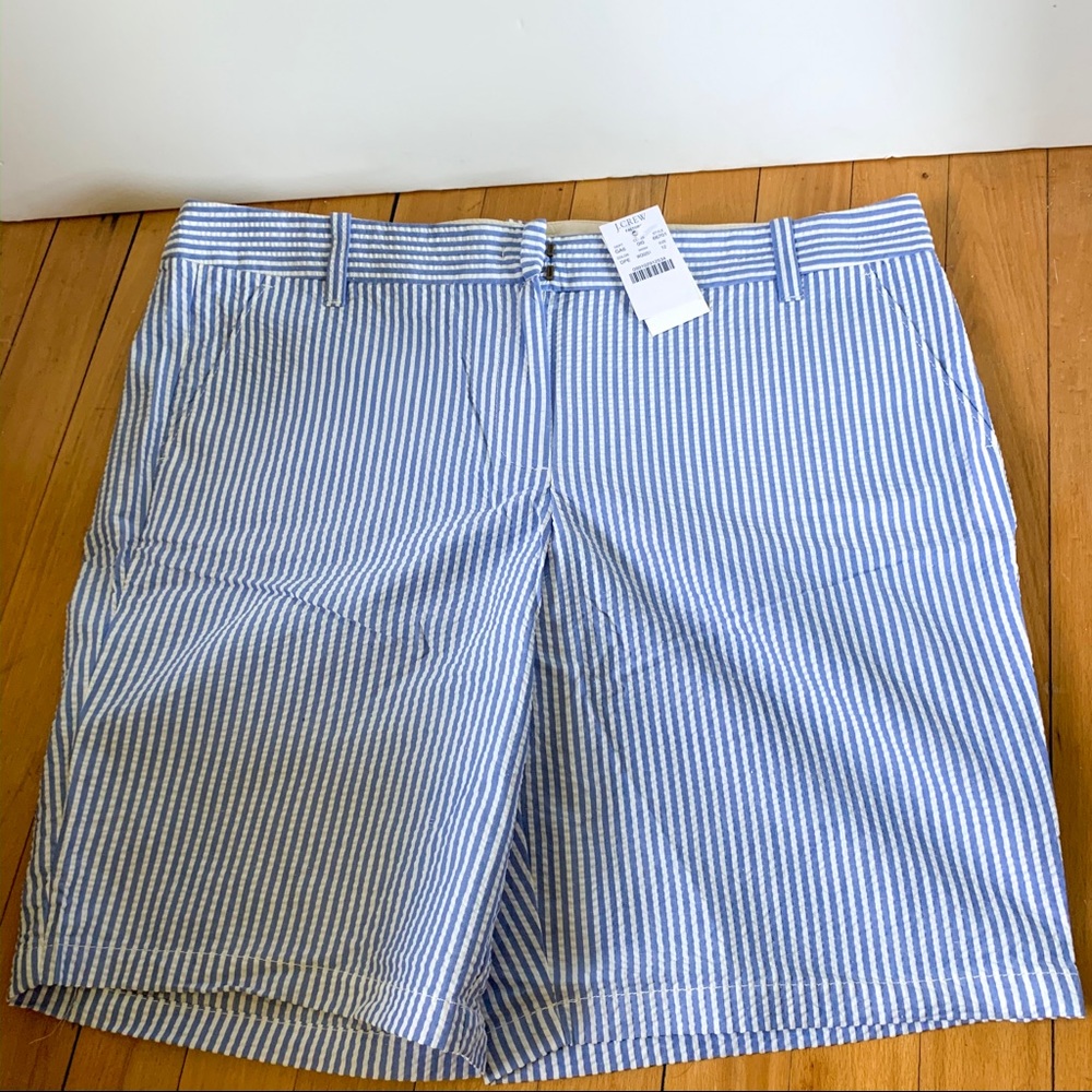 J. Crew Seersucker Bermuda Shorts